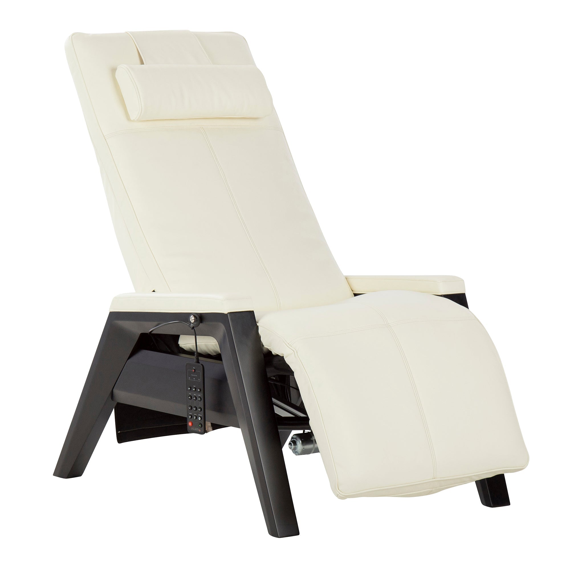 Gravis ZG Chair in cream white with zero gravity design, adjustable headrest and modern black base