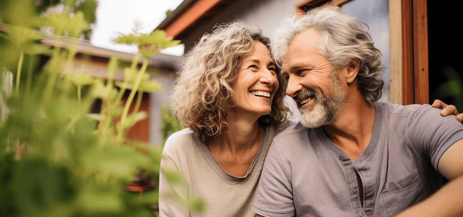Happy couple smiling