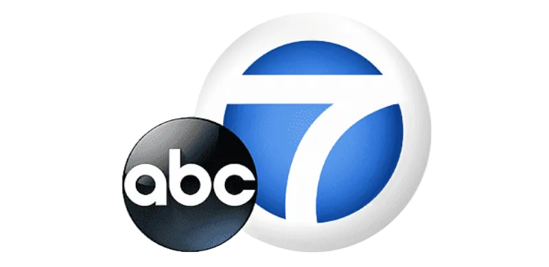 Logos of ABC and 7 on a transparent background